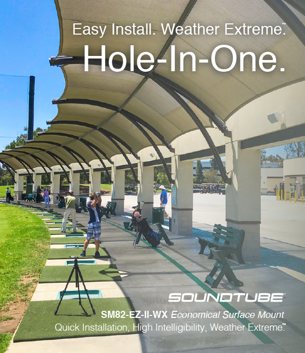 SoundTube – HOLE IN ONE.  Easy Install. Weather Extreme.